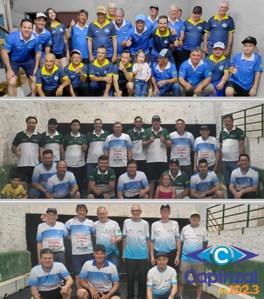 Copa Capinzal de Bocha em Trios movimenta o sábado com jogos disputados e partida adiada