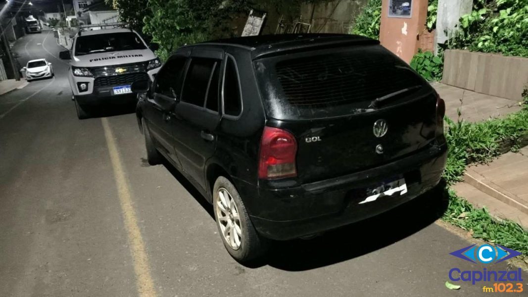 PM recupera veículo furtado em Herval d’Oeste