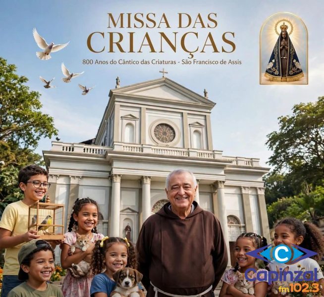 Paróquia São Paulo Apóstolo celebra missa das crianças com bênção de animais e homenagem a São Francisco de Assis