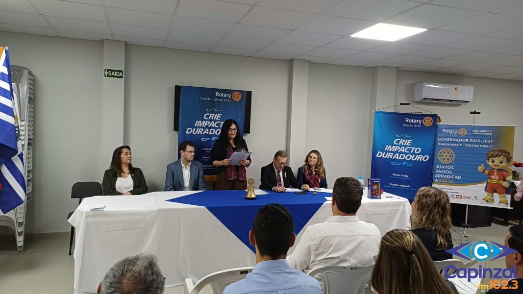 Governador do Distrito 4.740 visita Rotary Club de Capinzal e Ouro e destaca projetos sociais
