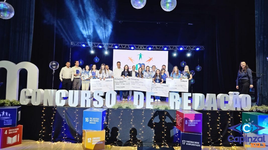 Consórcio Machadinho realiza premiação da 20ª edição do Concurso de Redação no dia 22 de outubro