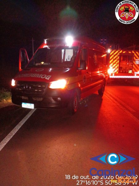 Motociclista morre após colisão com cavalo e ser atingido por automóvel na SC-452, em Monte Carlo
