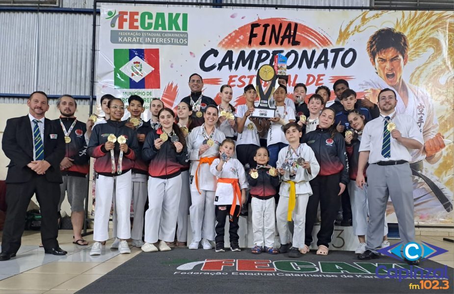 Capinzal conquista título de campeão geral do Estadual de Karatê em Coronel Freitas