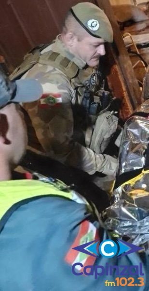 Homem acamado de 61 anos é incendiado durante invasão de residência em Luzerna