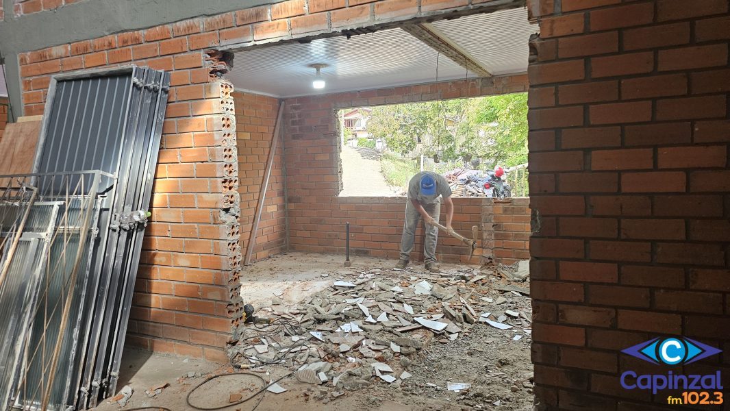 APAE de Capinzal inicia reforma do ginásio com investimento de R$ 124 mil de emendas impositivas