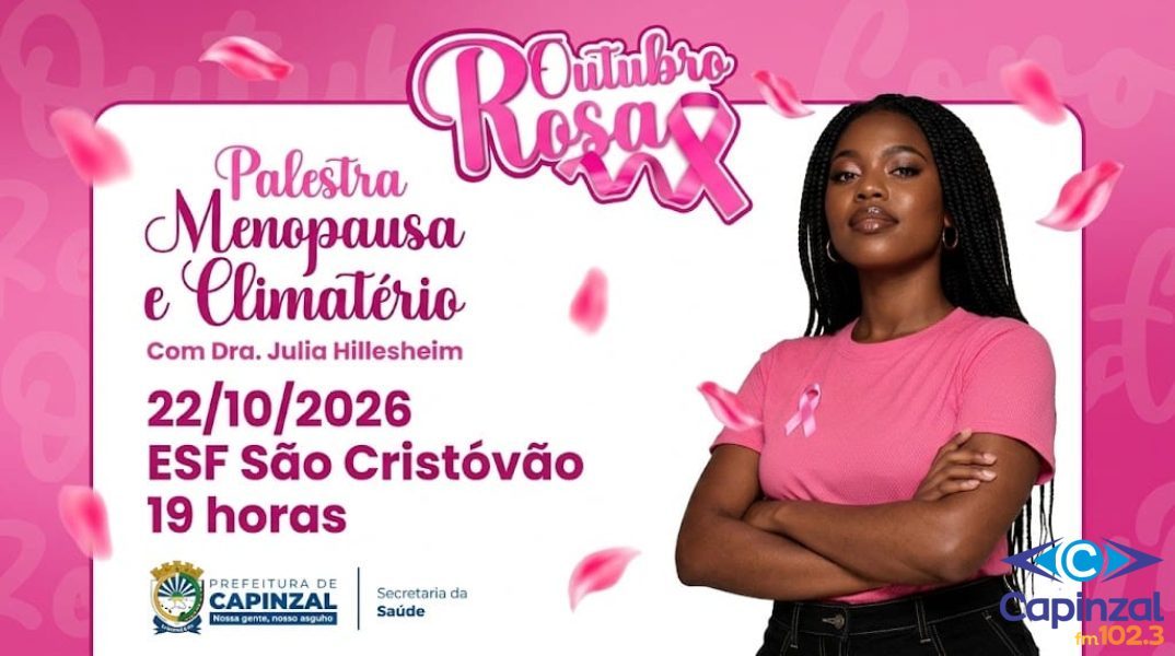ESF São Cristóvão promove palestra sobre menopausa e climatério nesta quinta-feira em Capinzal