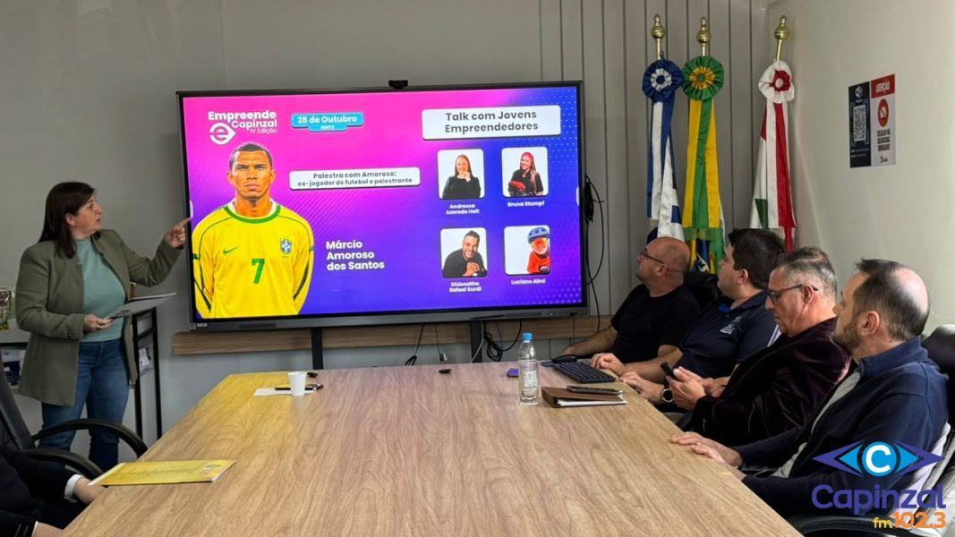 IV edição do Empreende Capinzal terá palestras com ex-jogador Amoroso e empresário Lucas Schweitzer