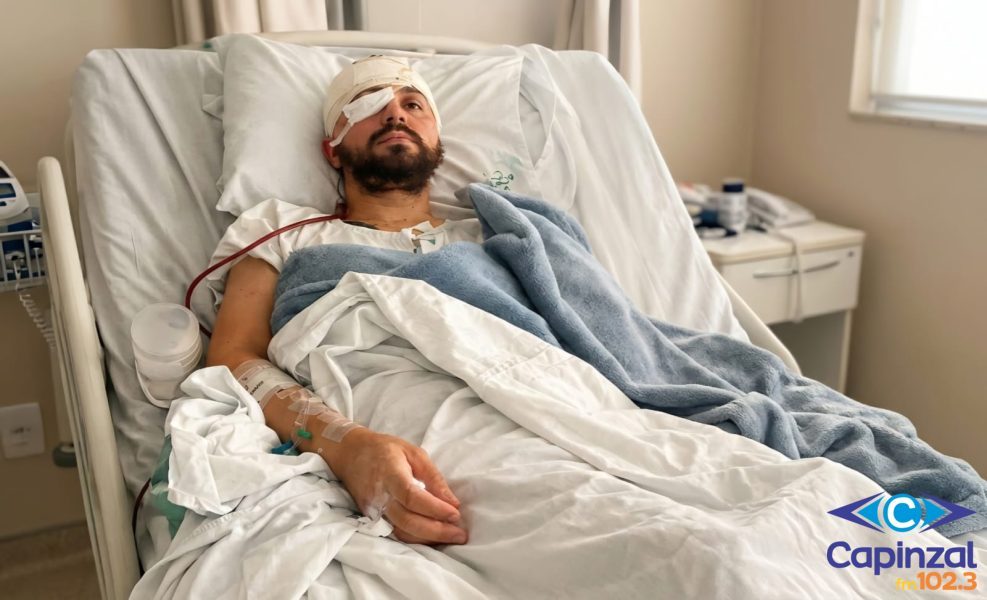 Trabalhador de Capinzal passa por cirurgia após acidente e família promove campanha de PIX solidário