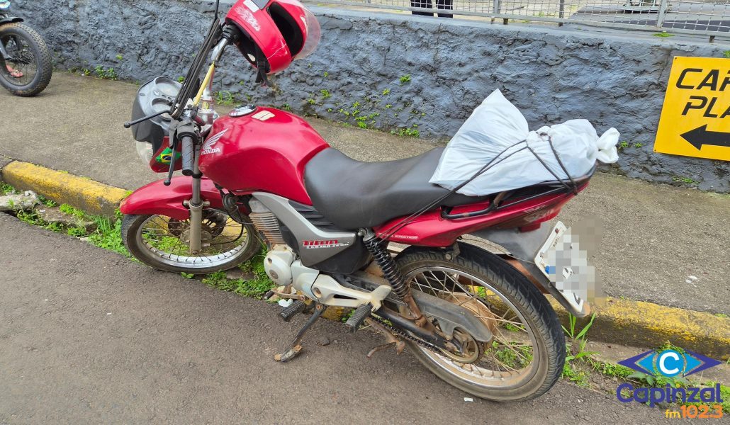Motociclista fica ferido após colisão com picape em Capinzal