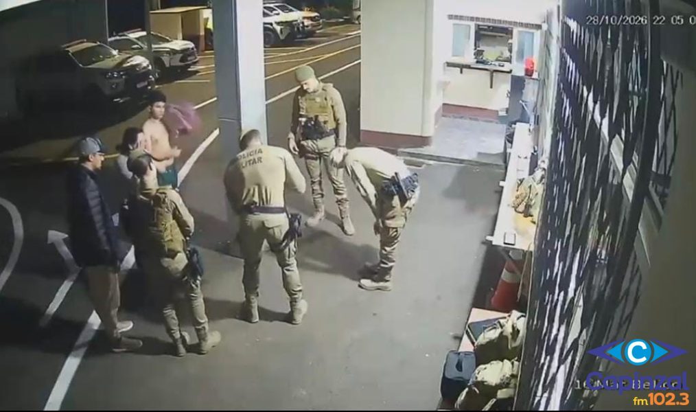 VÍDEO: PM salva bebê de 25 dias que estava engasgada em Herval d’Oeste