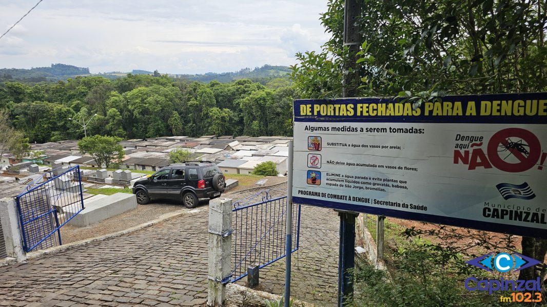 Dia de Finados: Servidora orienta sobre prevenção à dengue nos cemitérios de Capinzal