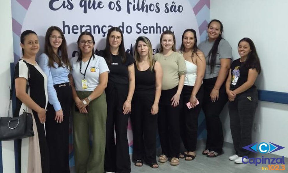 Grupo de gestantes de Ouro visita a maternidade do Hospital Nossa Senhora das Dores