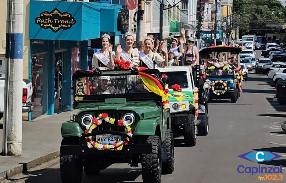 Carreata do Kerbfest percorre bairros e loteamentos de Capinzal e convida comunidade para a 31ª edição